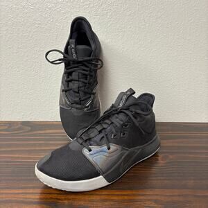 Nike Men's Size 11.5 PG 3 Iridescent Basketball Shoes AO2607-003 Black Noir